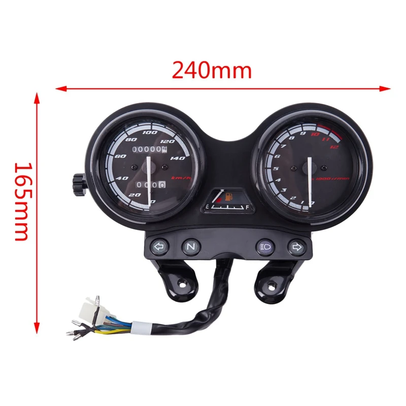 Motorcycle Tachometer Speedometer Meter Gauge Moto Tacho Instrument Clock Case For Yamaha Ybr 125 2005-2009 Euro Ii Version