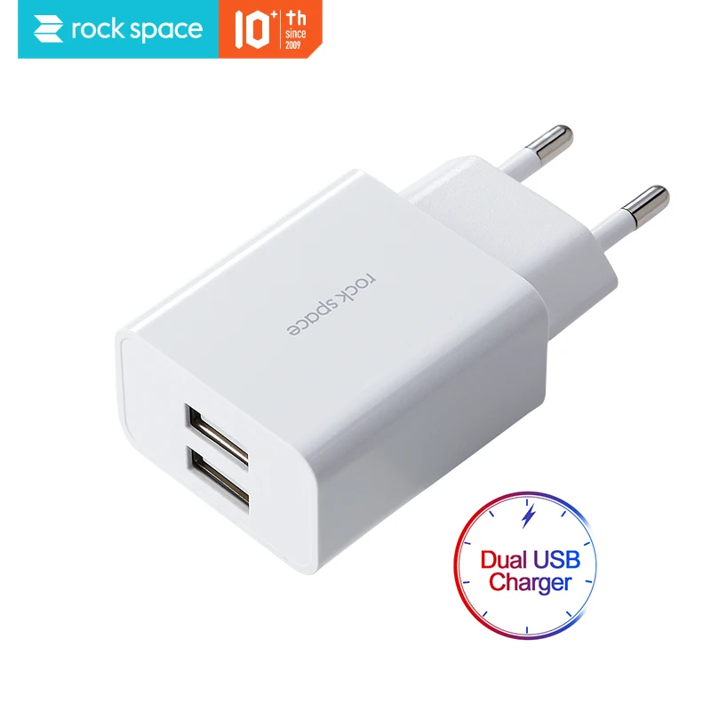 Пространства рок двойное мини usb зарядное устройство ЕС штекер Адаптер сетевое