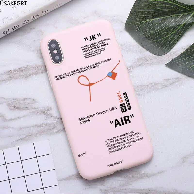 

Hot Off Street sport Luxury POP Designer Phone Case for iPhone 11 Pro Max X XR XS 8 7 6s Plus Matte Candy Pink Silicone Cases
