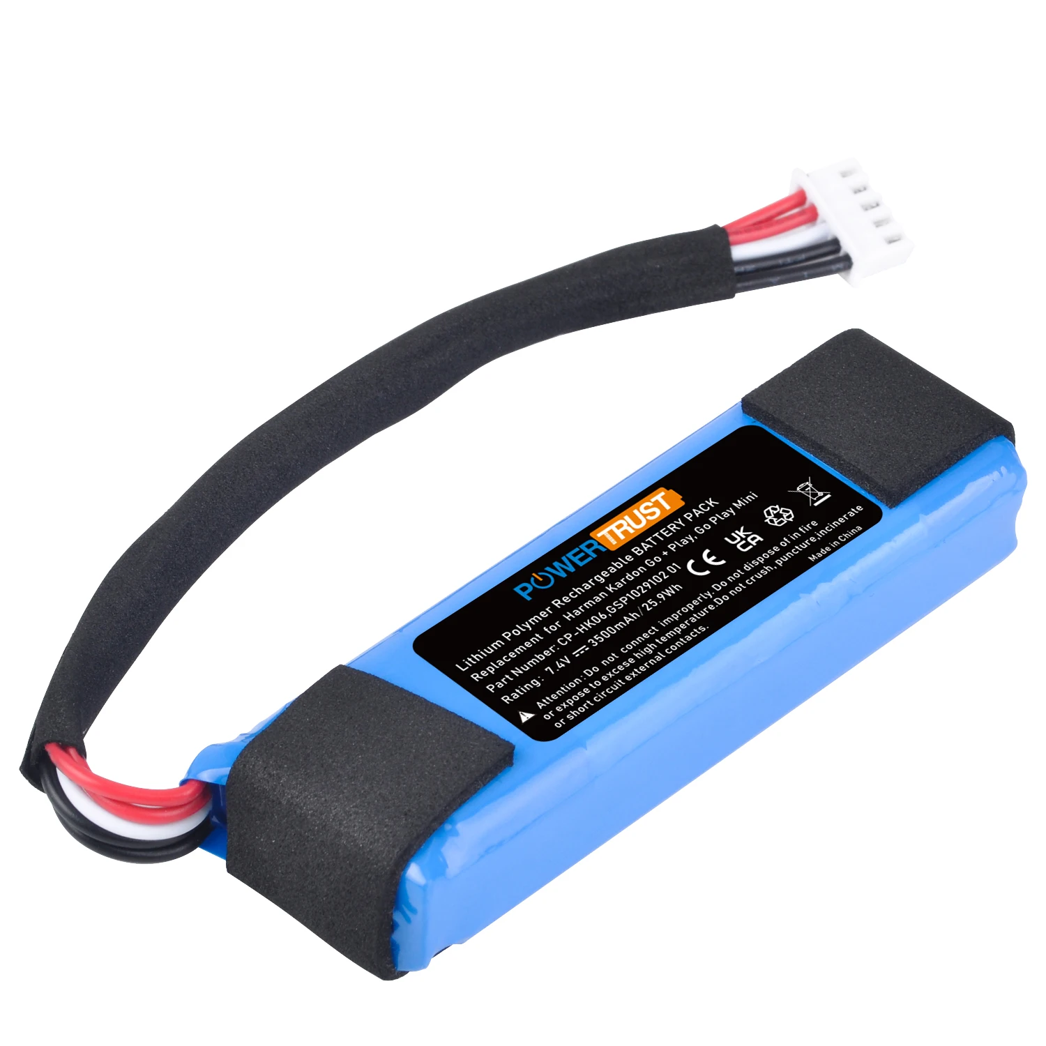Bateria para Harman ir + Jogar Kardon go Play Mini Portátil Bluetooth Alto-falante cp Hk06 Bateria 3500mah Cp-hk06 Gsp1029102 01 - Image 4