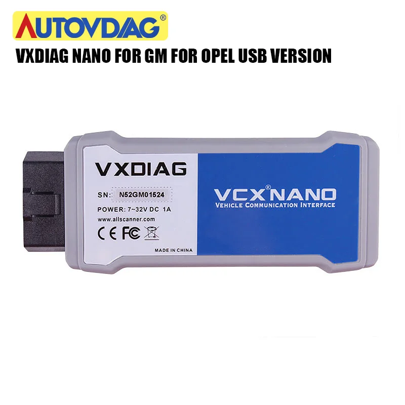 VXDIAG VCX NANO для GM для Opel GDS2 и TIS2WEB автомобильный диагностический инструмент USB wifi система программирования лучше, чем MDI - Цвет: USB version