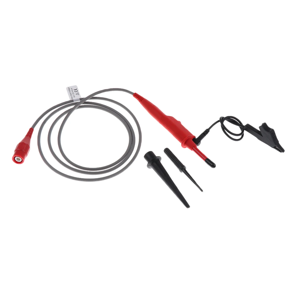 300MHz Oscilloscope High Voltage Clip Probe, X100, Max. 5000V,100:1 Oscilloscope Probe for Tektronix HP
