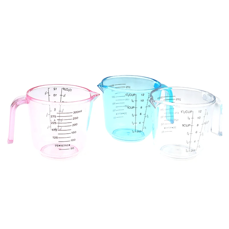 

300ml Plastic Measuring Cup Jug Pour Spout Surface Kitchen Tool Supplies Quality Cup With Graduated Quality Kitchen