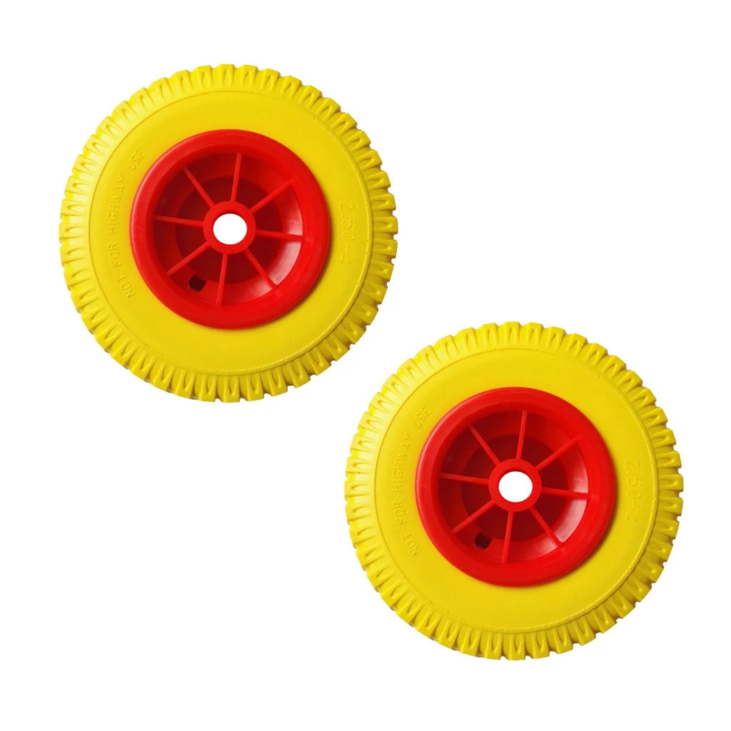 1 пара 1" 0,88" прочных проколов резиновых шин на красных колесах каяк тележки колеса для Каяка тележки лодки трейлера