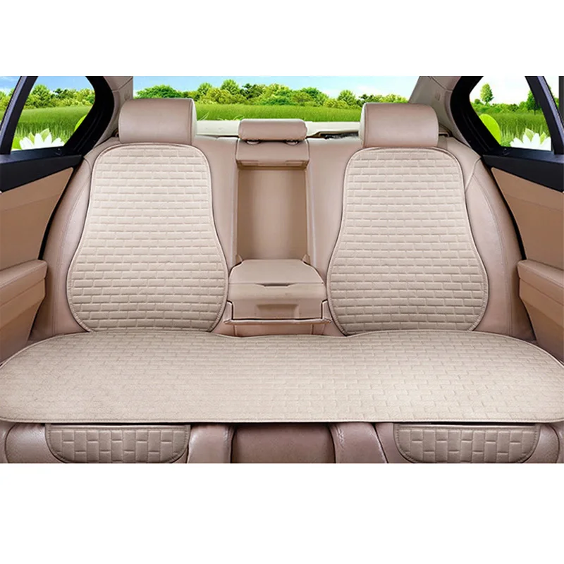 자동차 시트 커버 앞/뒤 아마/리넨 시트 쿠션 보호대 패드 블랙/레드/베이지/그레이/커피/브라운 Citron C5 Aircross F6 X45