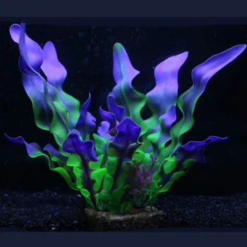 

Artificial Aquarium Plant Decoration Fish Tank Submersible Flower Grass Ornament Decor For Aquarium Underwater Plant 25cm
