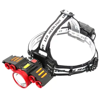 

1Pc LED Headlamp Flashlight Portative Rechargeable 6000K Head Lamp For Running Hiking Camping Walking