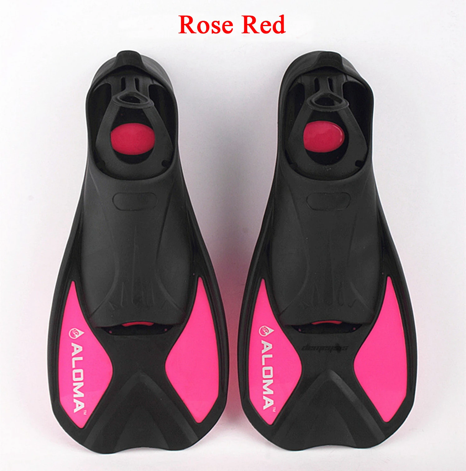 rose red Профессиональные Дайвинг подводное плавание длинные ласты для взрослых для плавания, дайвинга лягушка обувь силикон - Цвет: rose red