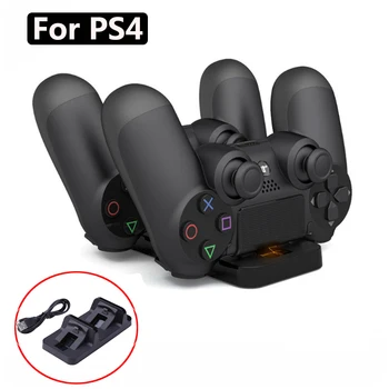 

Hot Dual USB Charging Dock Station Stand for PS4 Game Controller Handle Charger Joystick Controller Dock For Playstation 4