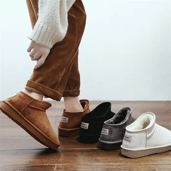 

Women Australia Classic Style Snow Boots Winter Warm Leather Flats Warterproof High-quality Ankle Boots