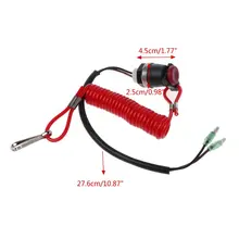 Лодочный подвесной двигатель, моторный стоп-переключатель, моторная лодка, страховочный трос, шнур, переключатель для Yamaha, морской Mercury Tohatsu A6HE