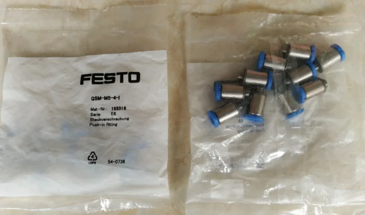 

1 мешок/10 шт Новые Festo QSM-M5-4-I 153315 фитинги