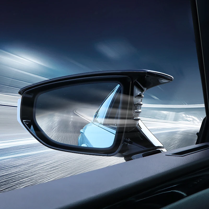 2 шт. передняя дверь автомобиля Ox рожок зеркало заднего вида крышка ABS черный