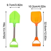 2pcs/set Children Summer Beach Toy Kids Outdoor Digging Sand Shovel Play Sand Tool Playing Snow Shovels Play House Toys 2
