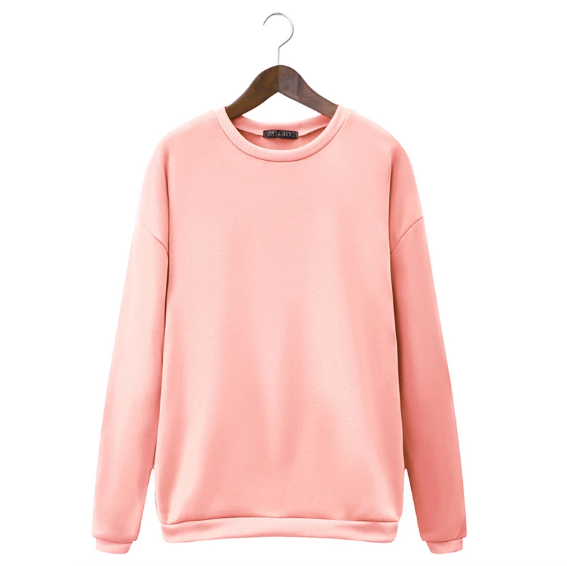 Pink Осень и Зима Новая Женская толстовка с капюшоном с длинными рукавами желтая женская с капюшоном свободная с капюшоном Женская Толстая куртка с капюшоном - Цвет: Pink
