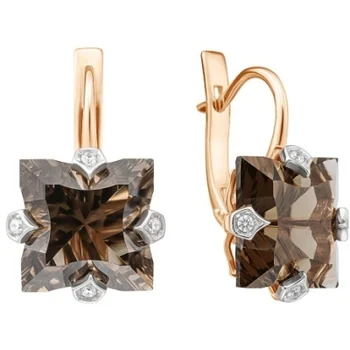 

Aloris red gold cubic zirconia earrings