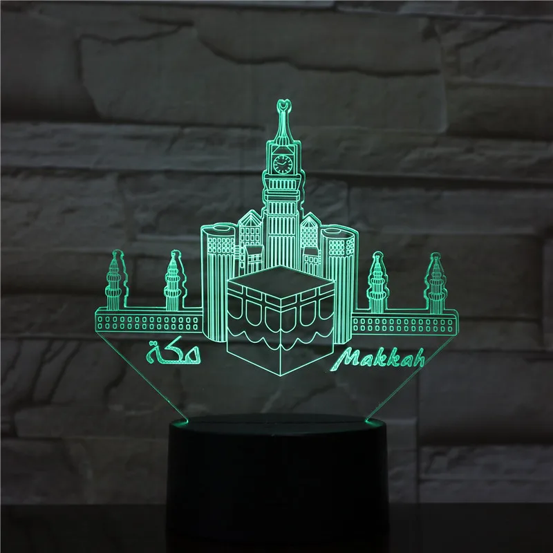 Знаменитая архитектура 3d ночник украшение для спальни гостиной светодиодный