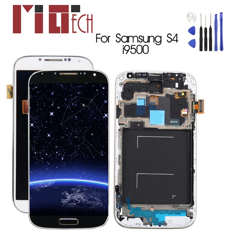 

TFT LCD Display For SAMSUNG Galaxy S4 LCD Dispaly Touch Screen Digitizer Assembly Replacement GT-i9505 i9500 i9505