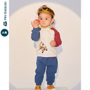 

Minibala Baby Set 2020 Autumn Monkey King Baby Long Sleeve Coat Comfortable Two Piece Set
