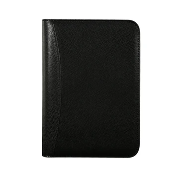 

A5 Ring Binder Travel Dairy Office Multifunctional Card Slots Loose Leaf PU Leather Cover Refillable Notebook With Calculator
