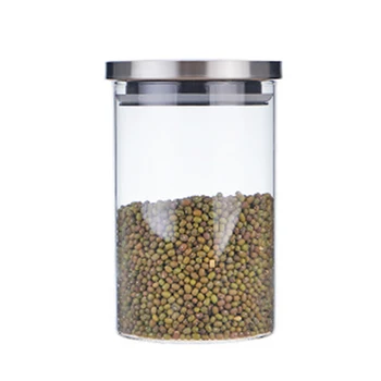 

Food Storage Lead-free Glass Jar Containers and Complements for Kitchen Bottles Sealed Cans with Lid TUE88