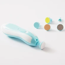 НОВАЯ безопасная электрическая машинка для стрижки ногтей, детский триммер для ногтей, детские розовые и синие ножницы для стрижки, детские ножницы для ухода за ногтями