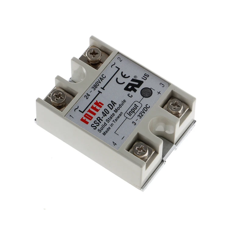 

24V-380V SSR-40DA 40A 3-32V DC-AC Solid State Relay Module New