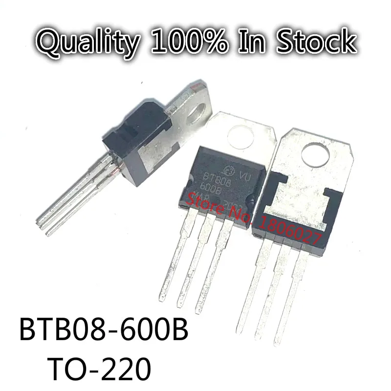 10 шт./лот BTB08-600B Triac 8A / 600V TO-220 | Электронные компоненты и принадлежности