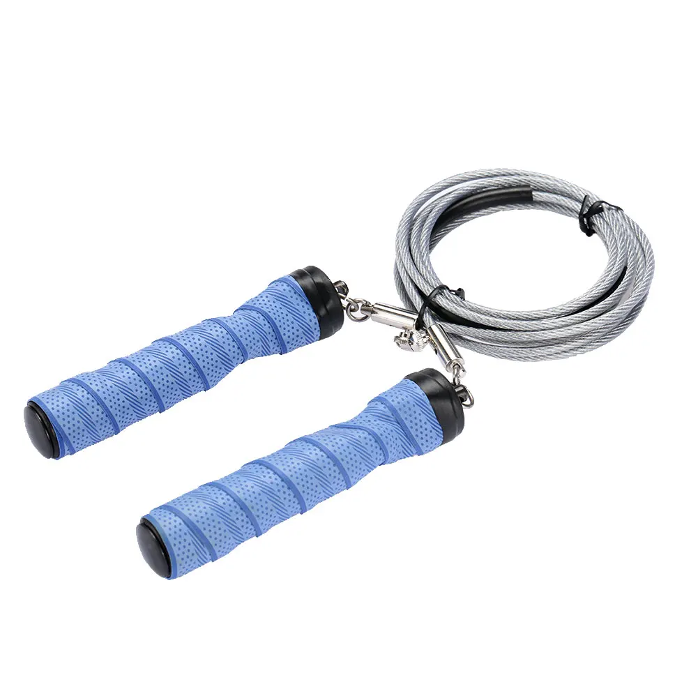 Jump Rope Steel Wire Double Ring Sports Gym Adjustable Speed Rope Skipping