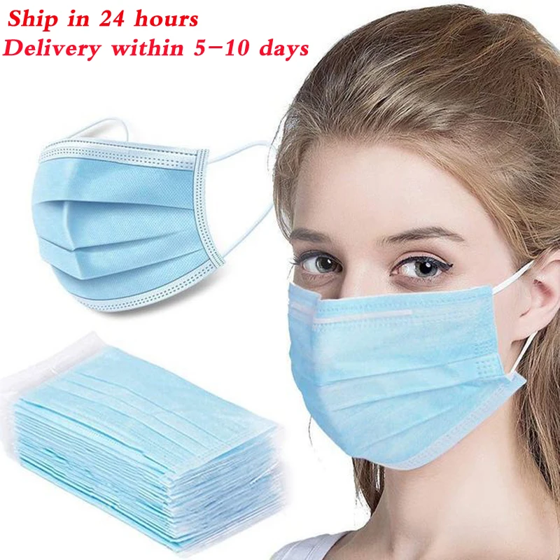 

3 Layer Disposable Mask Anti Dust Mouth-muffle Face Masks Men Women Anti Fog Face Mouth Masks Breathable Mouth Cover