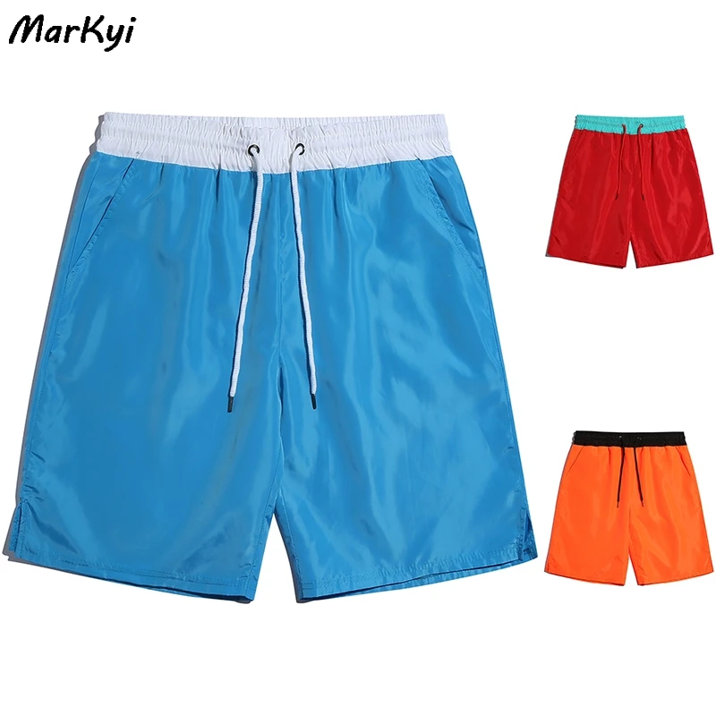 MarKyi Drawstring Shorts Men Casual Beach Summer Elastic Waist Shorts Men Cotton Plus Size Male Short Hot MarKyi Drawstring Shorts Men Casual Beach Summer Elastic Waist Shorts Men Cotton Plus Size Male Short Hot
