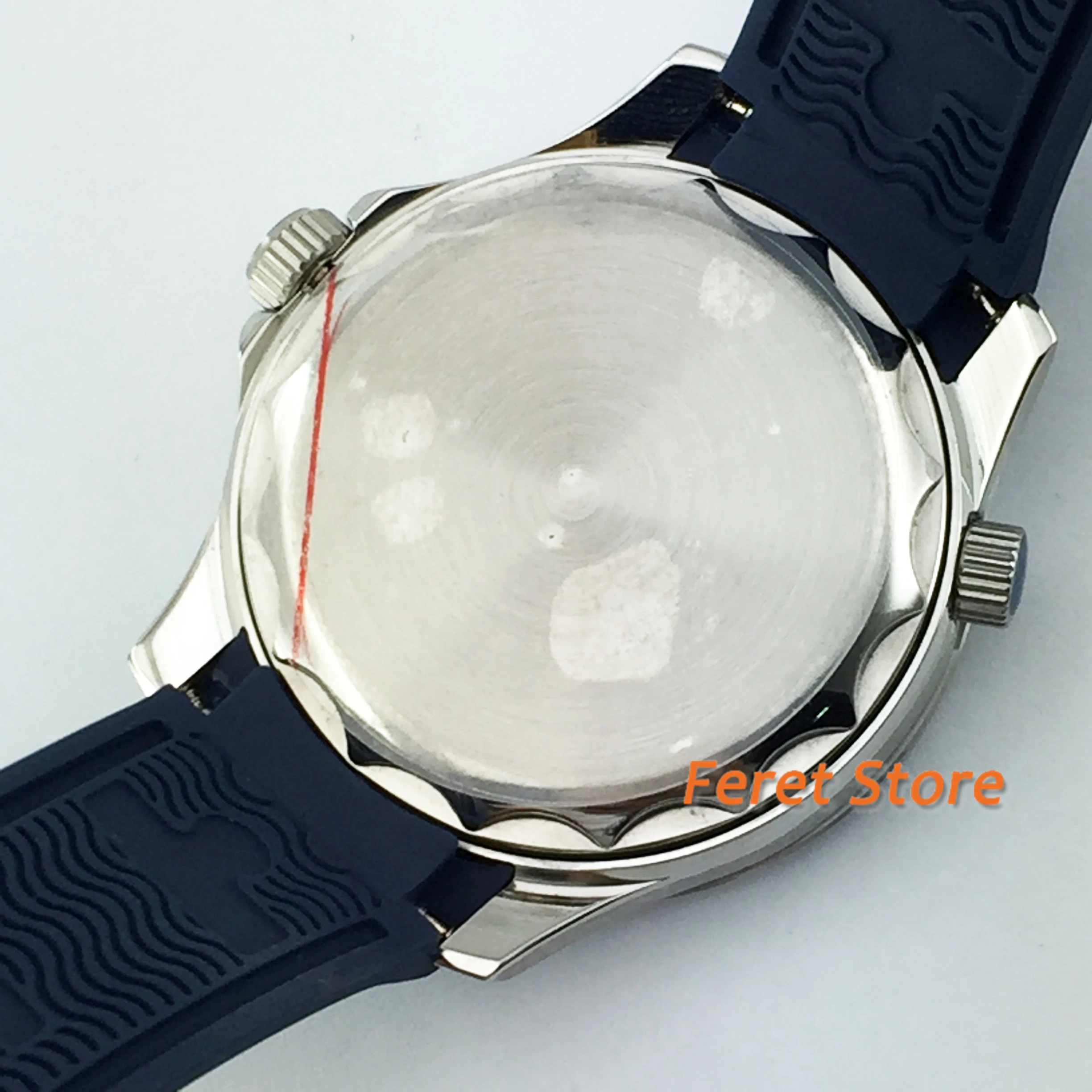 Модные круглые BLIGER с автоматическим заводом мужские наручные часы GMT рука 41 мм сапфировое стекло черное окно с датой набора резиновый ремешок b36