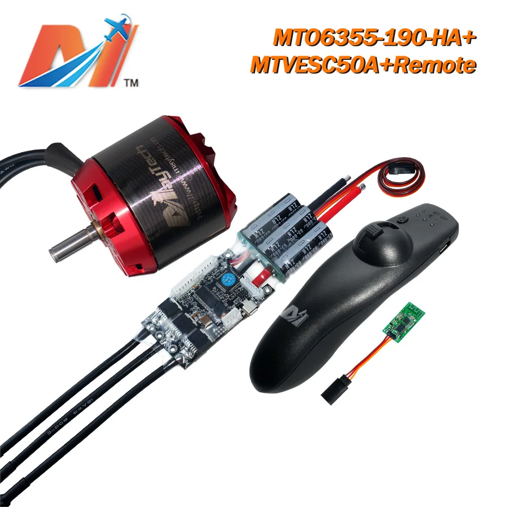 

Maytech electric skateboard 6355 190KV dc motor + SuperESC based on Vedder VESC + maytech remote (3PCS)
