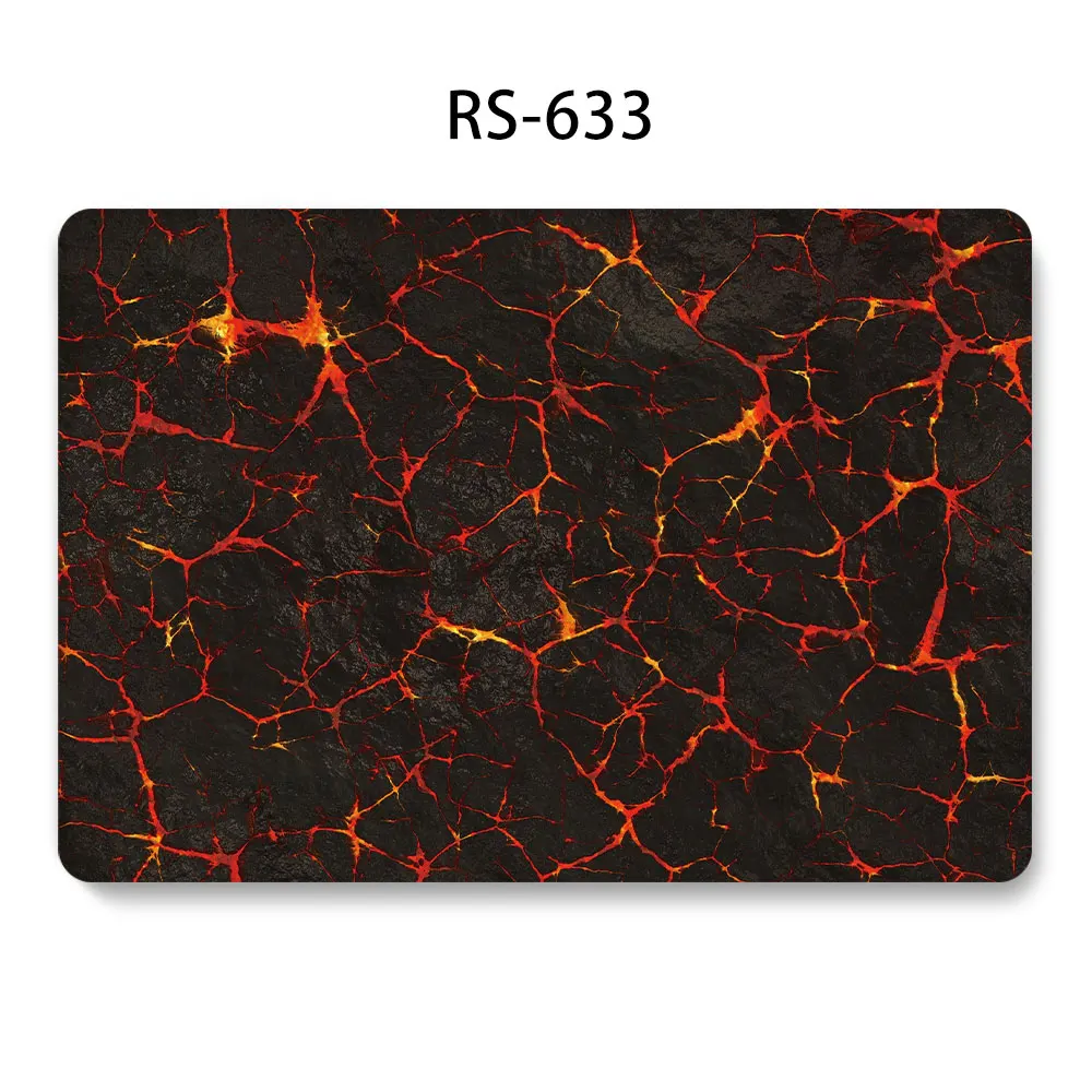 Чехол для ноутбука MacBook Touch ID Air 13 A1932 Air Pro retina 11 12 13 15 дюймов Сенсорная панель Pro 13 A2159 чехол+ крышка клавиатуры - Цвет: 633
