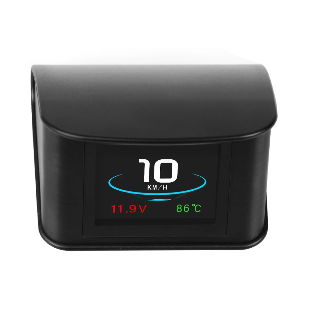 Hud gps OBD P10 компьютерный автомобильный проектор скорости цифровой измеритель скорости Дисплей Расход топлива Датчик температуры диагностический инструмент