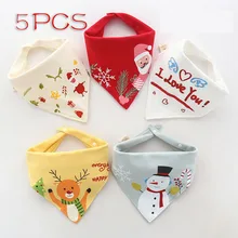 5 шт., детские нагрудники из хлопка с рисунком, Infantil Babador, Одежда для новорожденных мальчиков и девочек, шарф для кормления на осень и зиму