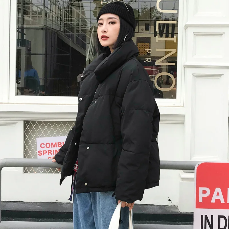 Новое Женское зимнее пальто, женская теплая пуховая хлопковая куртка, женские корейские стеганые куртки, Женская куртка на меху, пальто-80