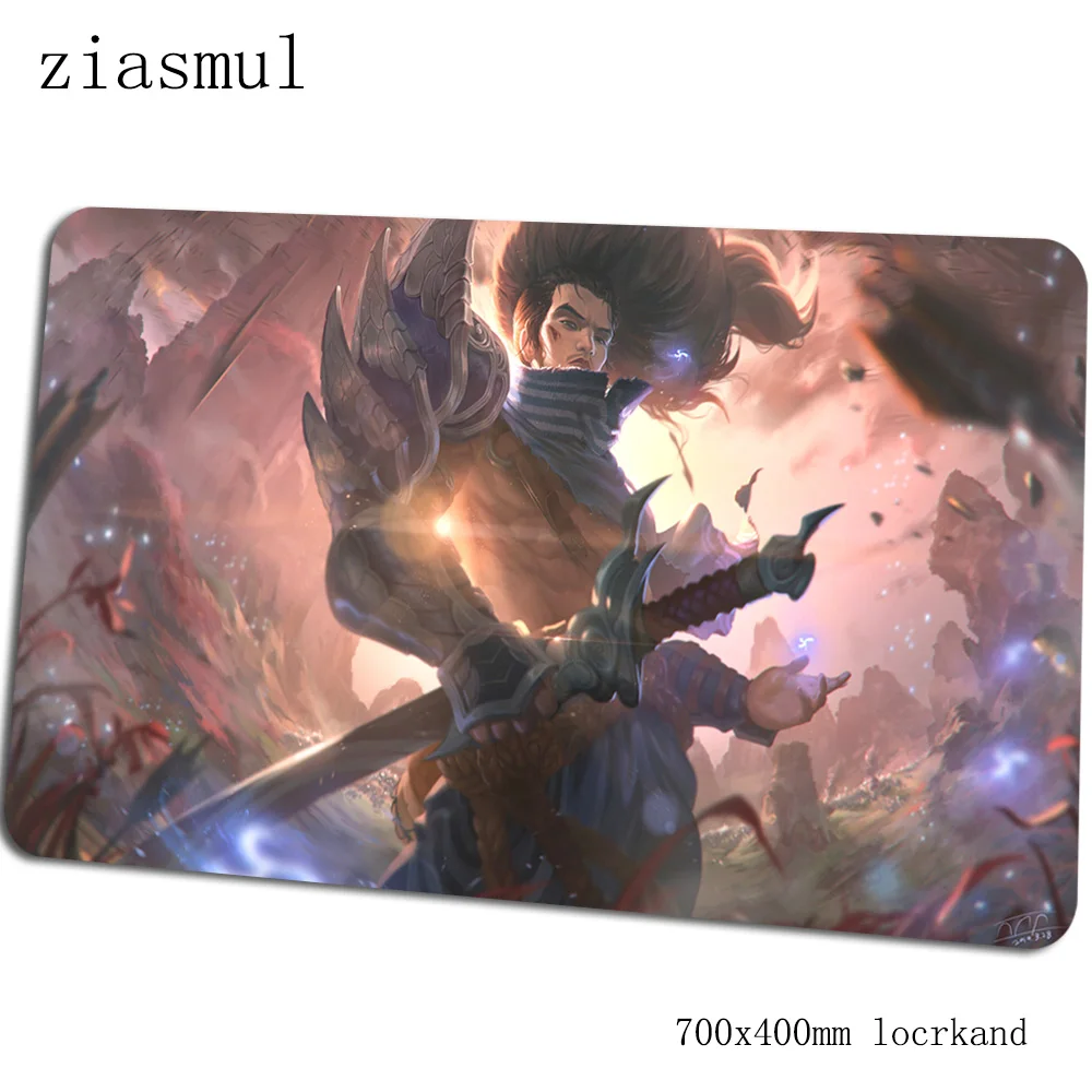 Yasuo, коврик для мыши 700x400x3 мм игровой коврик модный ноутбук с алюминиевым корпусом стол коврик Новая красивая футболка padmouse игры pc gamer коврики геймпад - Цвет: Size 700x400x3mm