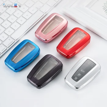 Custodia morbida per chiave a distanza per auto in TPU Full Cover Shell Fob per Toyota Camry Corolla RAV4 CHR Prodo Avalon Land Cruiser Prius 2/3/4 pulsante