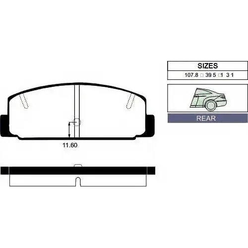Колодки дисковые з.\ Ford Fusion, Mazda 6 06, Lincoln MKZ 07 RAY