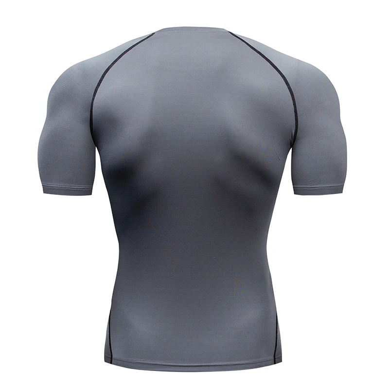 Нижняя рубашка мужская футболка Рашгард MMA компрессионная рубашка для фитнеса термобелье антибактериальное быстросохнущее пот