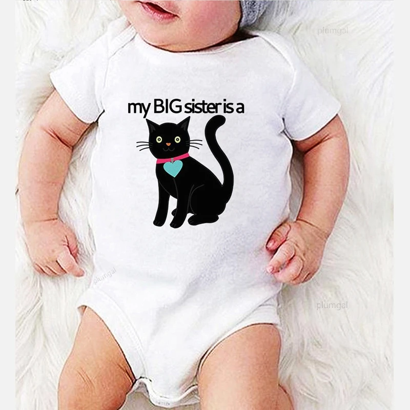 Baby Bodysuits classic Children Jumpsuits Infant Boy Winter Clothes Baby Cat Girl Romper Newborn Costume Infant Outfits Cat Print Big Sister Newborn Sailor Romper Girls Boy Costume Anchor