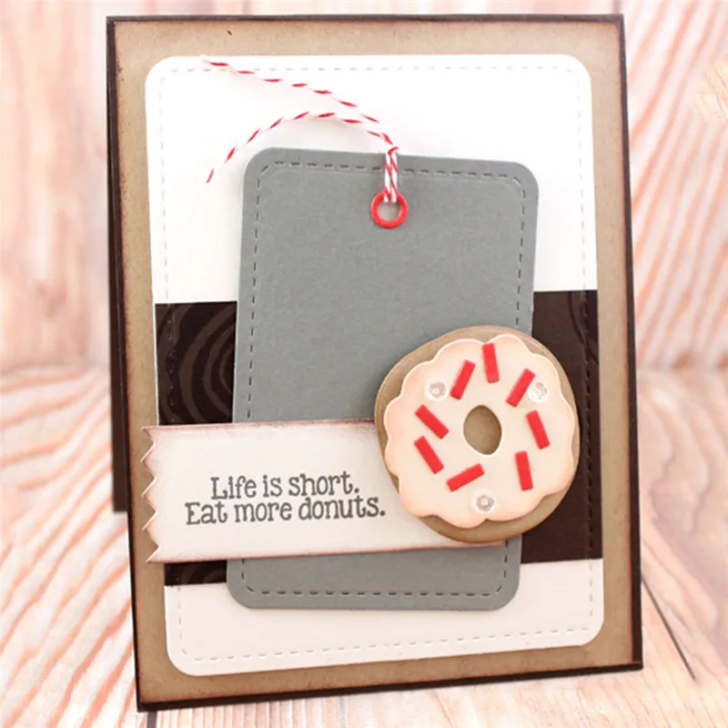 

YaMinSanNiO Food Donut Metal Cutting Dies New 2019 for Scrapbooking Craft Album Decorative Embossing Stencil Card Decoration