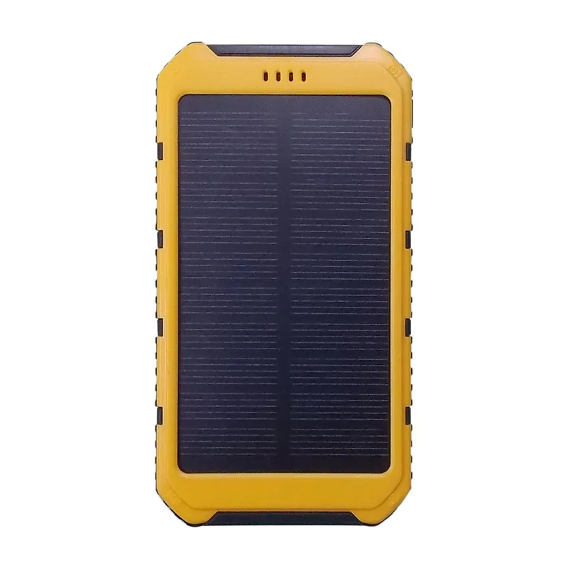 Солнечная энергия мобильный Банк питания вложение портативный износостойкий переносной источник питания DJA99 - Цвет: Цвет: желтый
