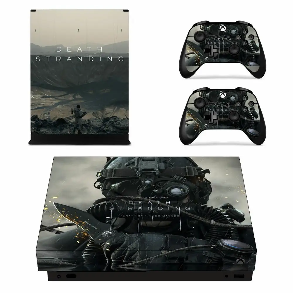 Наклейка на кожу для Xbox One X консоль и 2 контроллера для Xbox One X виниловая наклейка