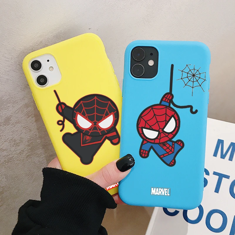 Чехол для телефона с рисунком Человека паука XiaoMi Mi 9 8 CC9 Pro SE Lite 6 A1 A2 A3 CC9e матовые