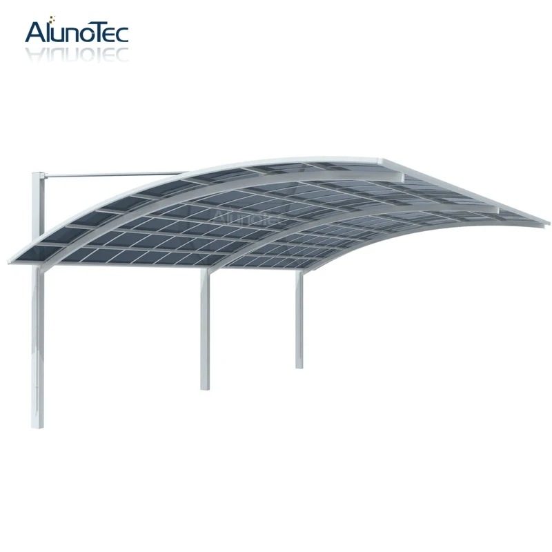 Outdoor Aluminum Carport Car Shelter Car Roof With Polycarbonate Roof 6m length x 3m width x 3m height