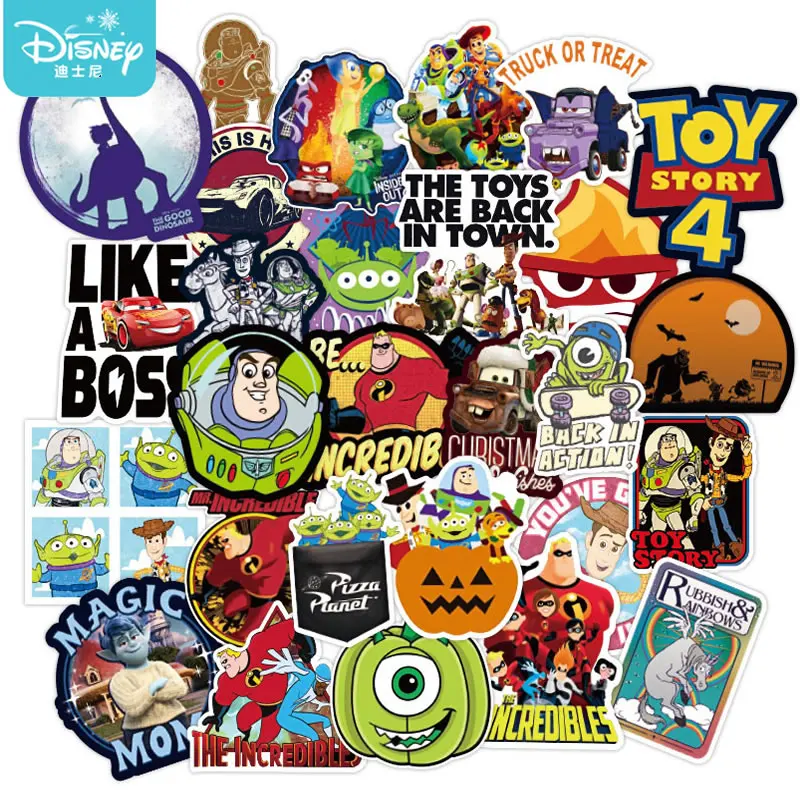 Стикеры История игрушек Disney водонепроницаемые наклейки для скейтборда гитары