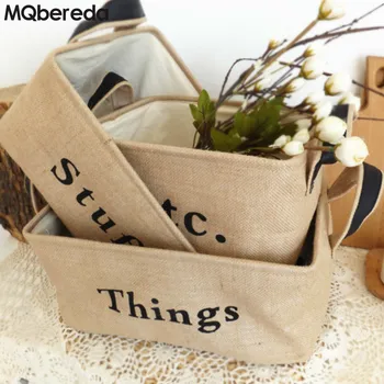 

New Creative ZAKKA Waterproof Moistureproof Folding Storage Box Large Capacity Opening Hand Basket Debris Basket Desktop Bag