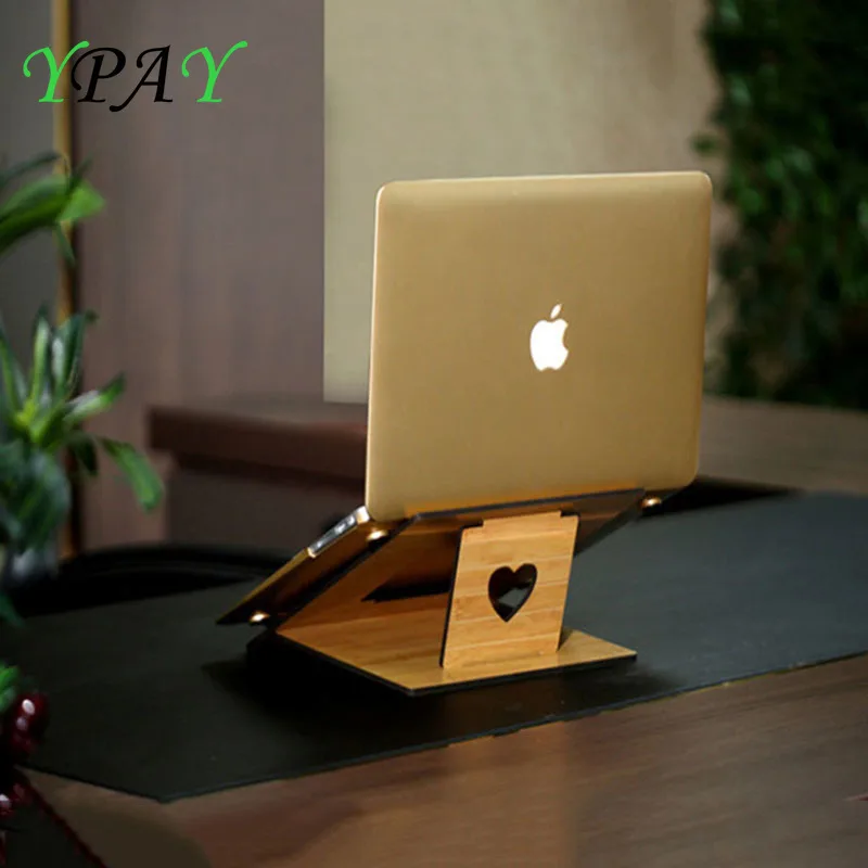 YPAY, Эргономичная подставка для ноутбука Macbook Pro, складной охлаждающий держатель для ноутбука, регулируемая Портативная подставка для ПК, подставка для ноутбука